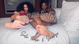 Domme Sisters' Sole Tease & Sneeze