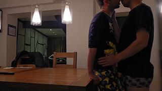 Diaper Twink Fucked On The Dining Table