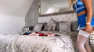 Sweaty Panty Cheerleader Tease