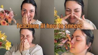 Teaching AI how to sneeze
