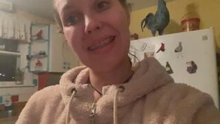 Messy eating with full braces