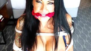 Danni Foxx and Charlie Monaco, Bikini Superheroes Bound and Gagged in Boston MOV version