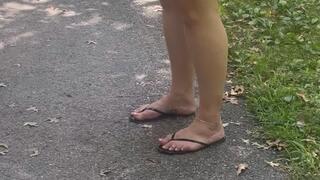 Creeper followed my to hear my flip flop smack