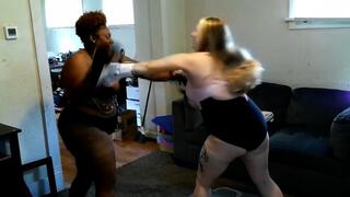 XXX-012 Bar Sluts, Interracial Fight, BBW's Starr Vs Anna (Volume 45)