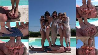 THE FEMDOM VILLA - Second year - INHUMAN body and face trampling NON STOP! (BRUTAL CLIP!)