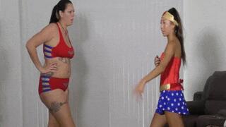 Asian Wonder Woman Humiliated by Amazon - MOV