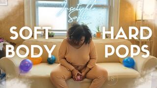 Soft Ebony BBW Sits and Pops Ballons Hard Just For You FHD