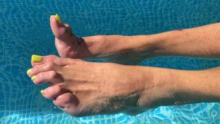 Splashing Feet in the Pool