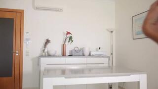 Tied to the table and fucked