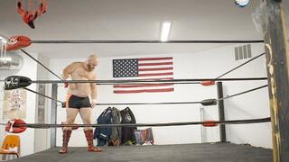 Mixed wrestling, ballbusting and oral oh my!