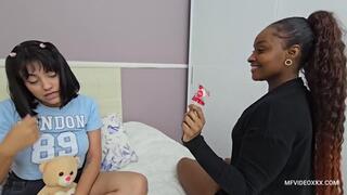 CHALLENGE KISSES MILF VS TEEN - VOL #26 - GRAZI BLACK vs MEL BLUN - NEW MF - SEP 2024 - CLIP 01
