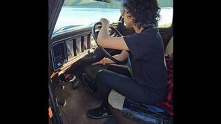 Sexy and spicy Tulip cranking by the lake in the old Ford truck (Part Two)