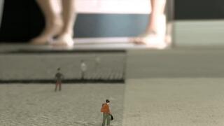 Giantess Catherine Foxx & Vanessa Rain Foot Squash Shrunken Human Tinies (HD 1080p MP4)
