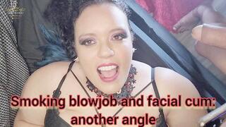 Smoking blowjob and facial cum: another angle - SGL066