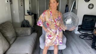 Pee and Squirting Fetishes On a Beach Ball