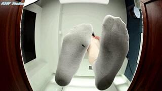 Natasha sweaty gym socks flatten you! - MOV
