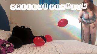 Heart Balloon Popping and Deflating