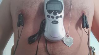 Electric estim on my nipple