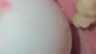 I swallows a water balloon