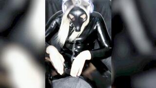 Cyber Gas Mask Girl Exhibitionist Masturbation - Compilation 2 in 1