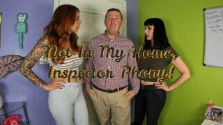 Not In My Home, Inspector Phony! Starring: Happy Heartfella, Nyxon, Princess Onyx Kim - Home Inspector gets bound and gagged by sexy homeowners - Male Bondage, Rope Bondage, Stuff Gag, Tape Gag, Femdom, Hogtied, Hand Over Mouth