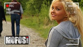 VINTAGE  Hot Blonde Jenna Lovely Goes For A Run, Ends Up Flashing Her Tits To A Stranger