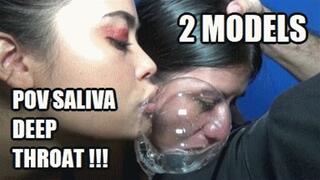 DEEP THROAT SPIT FETISH 240922HC2 CANDY + VIOLET THROATFUCKING POV DUET AND SLOPPY DEEPTHROAT + FREE SURPRISE SHOW (LOWDEF SD MP4 VERSION)