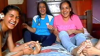 The first session for two friends with ticklish feet