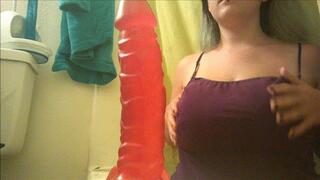 Lactating Madeline Bug Spraying Milk at Dildo 2015