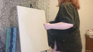 BBW Painting in Panties