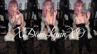 Smoking VS120s Naked in Thigh High Boots