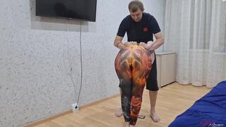 Meri got Headscissored & Wrestling