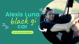 Alexis Luna black gi car foot domination