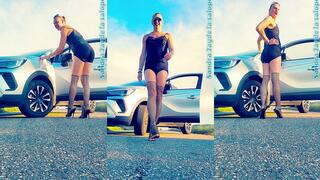 Sandra Jayde 21-09-24 A big blonde slut and her big truck