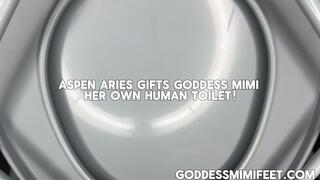 Aspen Aries Gifts Goddess MiMi a Human Toilet!