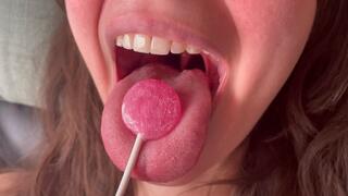Pink Mouth Licking