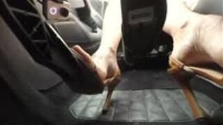 Milly has First Date Lesson - Pedal View