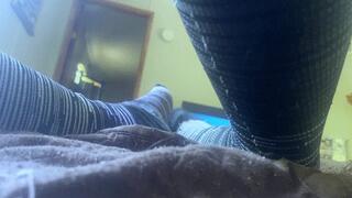 A Tiny Human Sniffs Giantess Socks as She Watches a Movie POV  1080