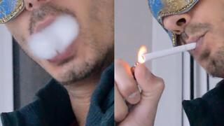 Smoking Marlboro Lights 100s SLOWMO