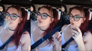 Chain smoking while driving