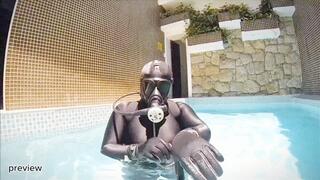 Gas Mask Scuba Girl - Diving Sex