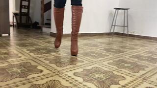 BFBE Bullwhipped by Dalilah in leather and boots