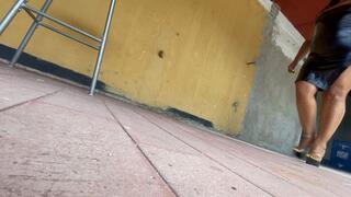 Balbina Divine JOI in sexy clear and Black Mules