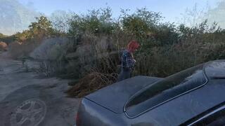 Anya revvs hard the car trying to scape but many times the car stalls