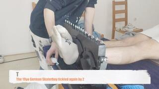 The 19yo German Skaterboy tickled again by 2 (mobile)