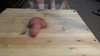 CRUSHING HIS COCK IN MY CHUNKY PINK ANIME SHOES CAMERA 1