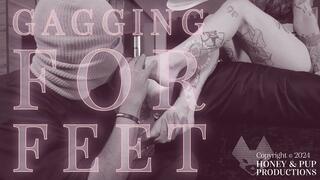 More Gagging on Mistress' Dirty Feet