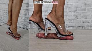 CARELESSLY CRUSHED & DESTROYED UNDER MY TRANSPARENT CHUNKY HEELS {MULTI-VIEW} 6 of 16 min