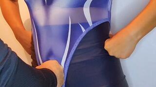 Super heroine belly punishment