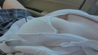 Groping Hot Schoolgirl in Uniform that I Picked Up 18+